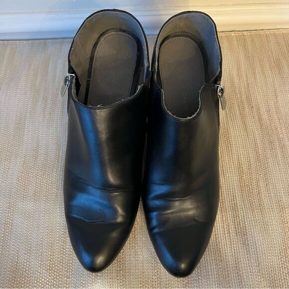 Adrienne Vittadini Midge wedge heel SHOOTIE Sz 10 BLACK - Picture 6 of 11